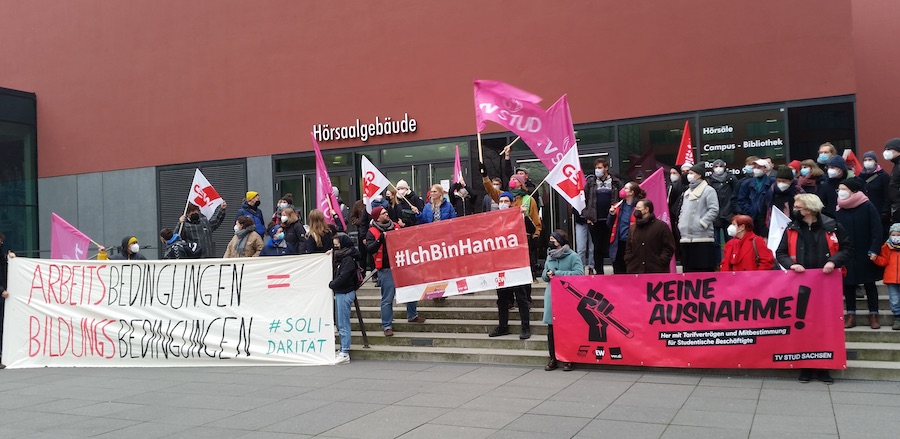   Streik, Streik, Streik | Ein Warnstreik forderte bessere Beschäftigungsbedingungen an der Universität  