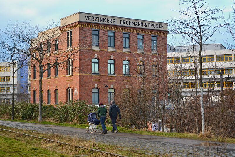 Werksstandort der Fabrik Grohmann &amp; Frosch am Karl-Heine-Kanal