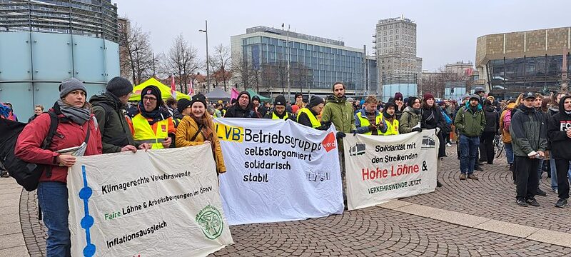 Strategischer Schulterschluss | Fridays for Future und LVB streiken zusammen