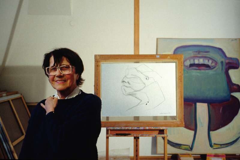 Gefühlte Linien | Die HGB-Galerie zeigt Arbeiten der österreichischen Künstlerin Maria Lassnig