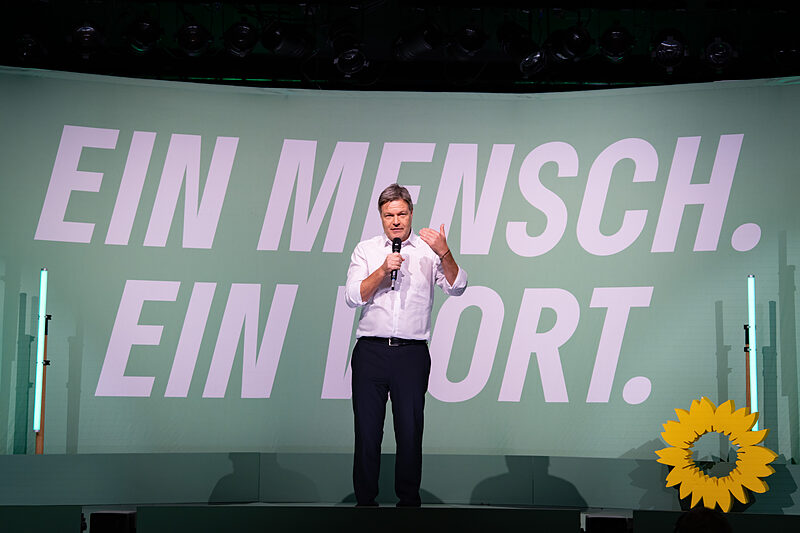 Ein Stopp in Sachsen | Robert Habeck macht auf seiner Wahlkampftour Halt in Leipzig