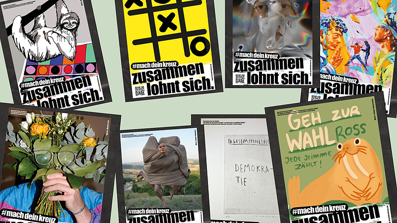 Kunst als Waffe | Die Aktion »Mach dein Kreuz« soll zum Wählen motivieren