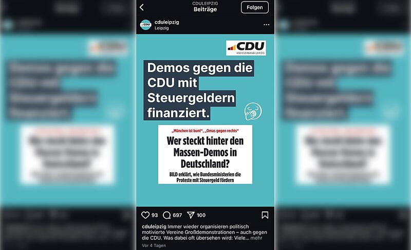 CDU Leipzig, das bockige Kind | Der Kreisverband der Konservativen verbreitet Falschnachrichten – und wehrt Kritik daran ab. Ein Kommentar