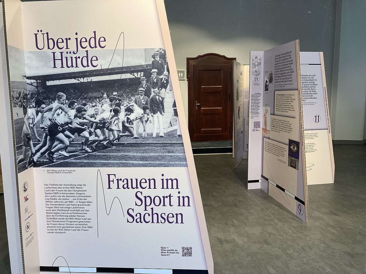   Sport frei für sächsische Frauen | Ausstellung in der Innenstadt macht Kämpfe und Erfolge sächsischer Sportlerinnen sichtbar  