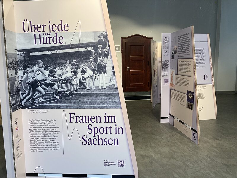 Sport frei für sächsische Frauen | Ausstellung in der Innenstadt macht Kämpfe und Erfolge sächsischer Sportlerinnen sichtbar