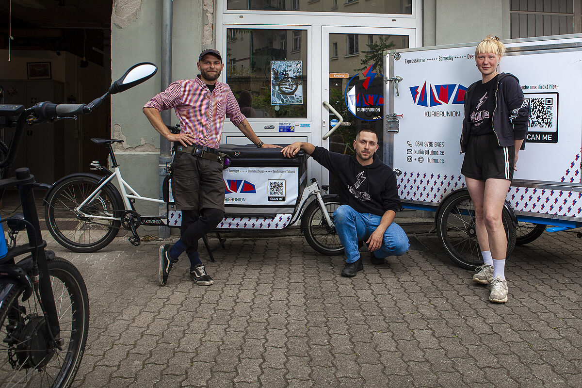   Fahrrad statt Lieferwagen | Das Fahrradkurier-Kollektiv Fulmo hat den Leipziger Zukunftspreis gewonnen  