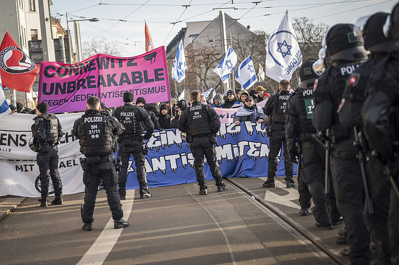 Keine antizionistische Raumnahme | Handala & Co. wollten am 17. Januar die Palästinafrage nach Connewitz bringen – Gewalt und Popcorn blieben aus