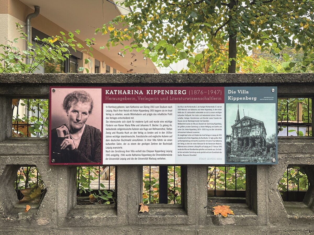   Ausbaufähige Erinnerungsformen | Auch die Gedenktafel für Katharina Kippenberg wird dem Anspruch der städtischen Erinnerungskultur nicht gerecht  