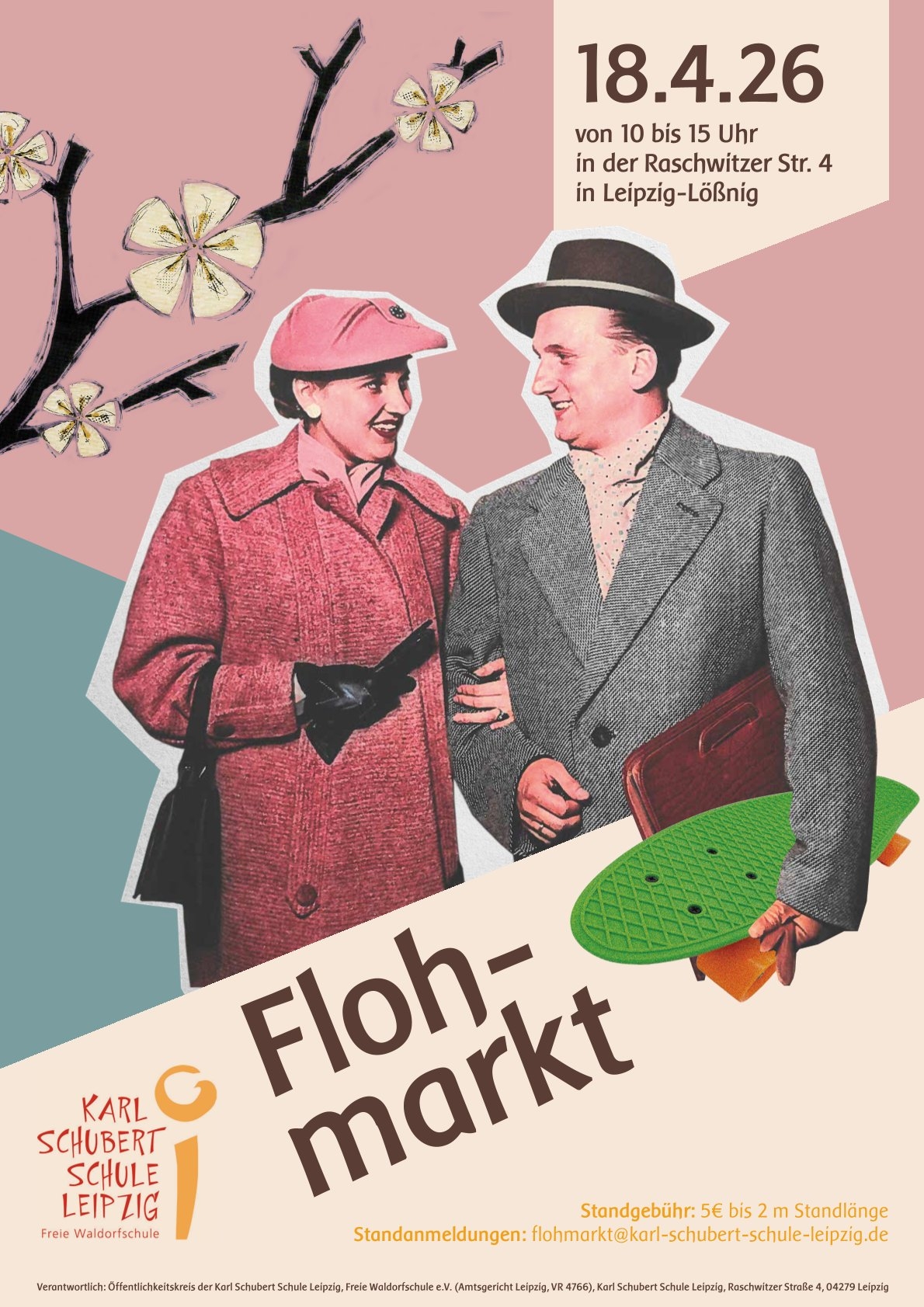 Frühlingsflohmarkt 18.4. Karl Schubert Waldorfschule ---