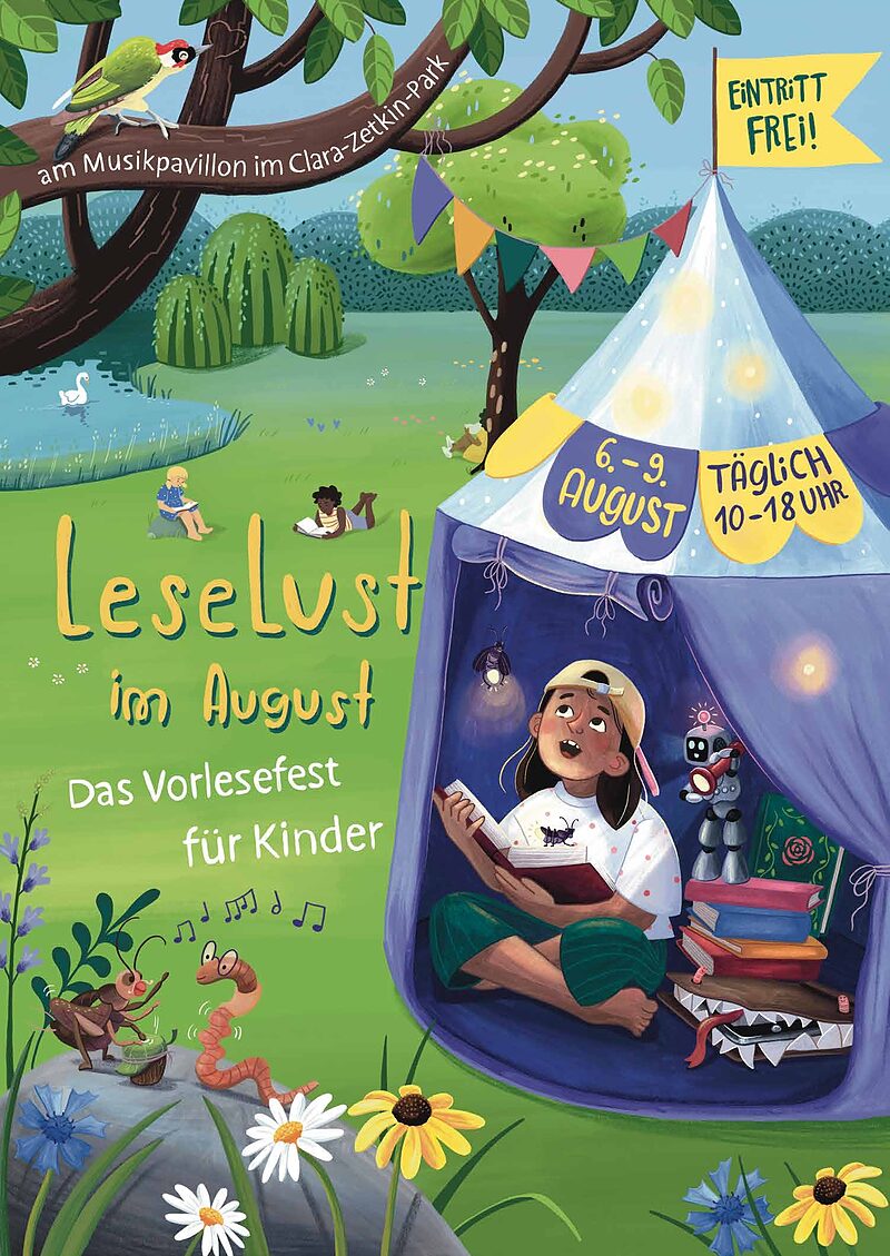 LeseLust im August - Das Leipziger Vorlesefest für Kinder!