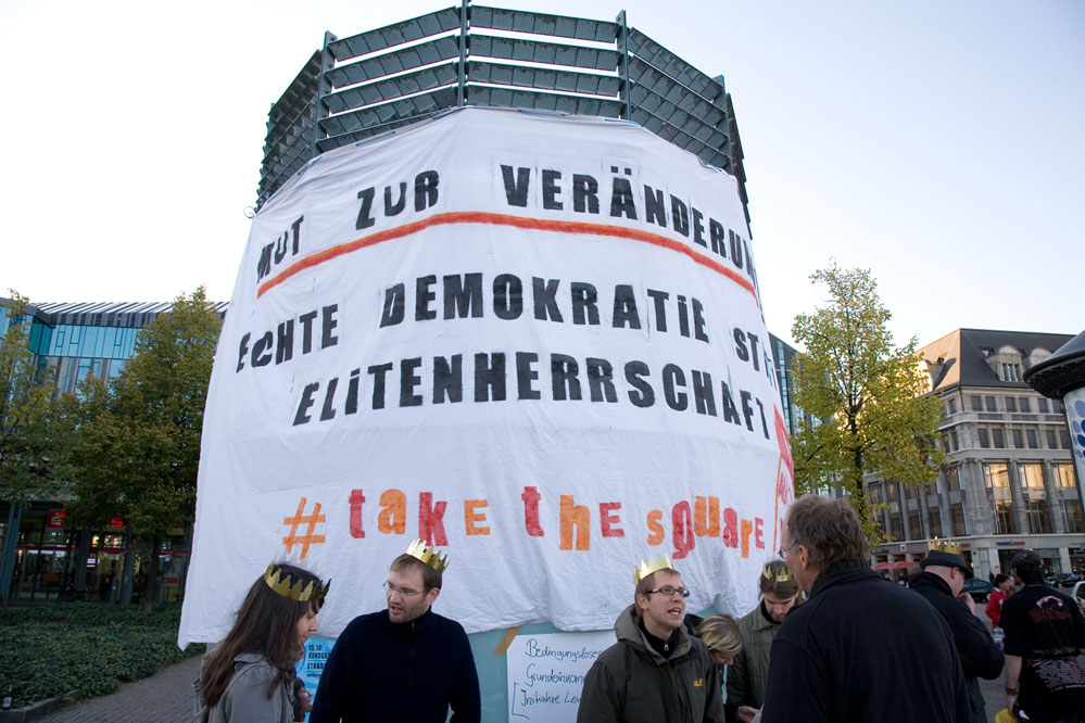   Echte Demokratie Jetzt! | Bilder vom Tag für mehr direkte Demokratie am Samstag auf dem Leipziger Augustusplatz  