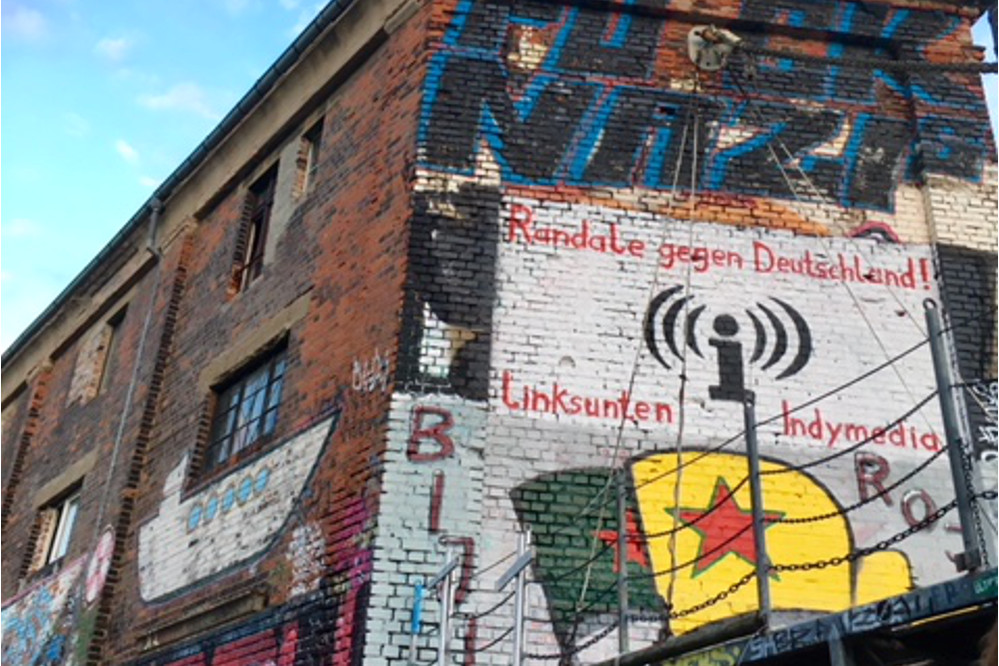   Gefahr an der Hauswand | Mehrere Graffiti in Plagwitz stören die öffentliche Sicherheit  