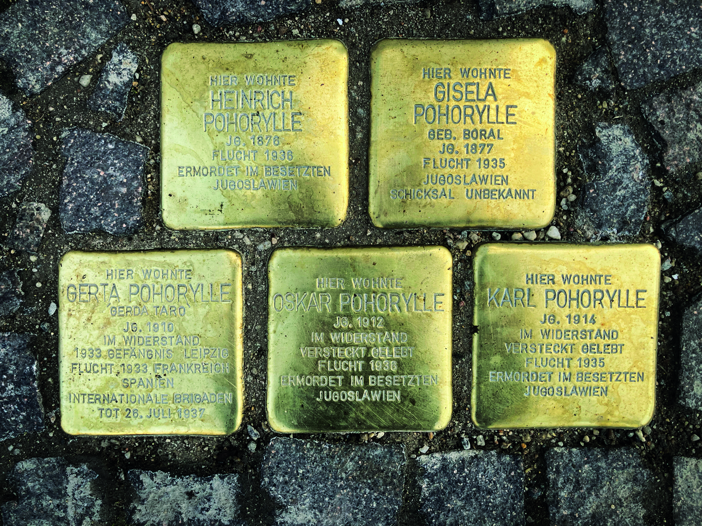   Mit dem Herzen stolpern | Gedenken an die Opfer des Nationalsozialismus und Stolperstein-Putzen  