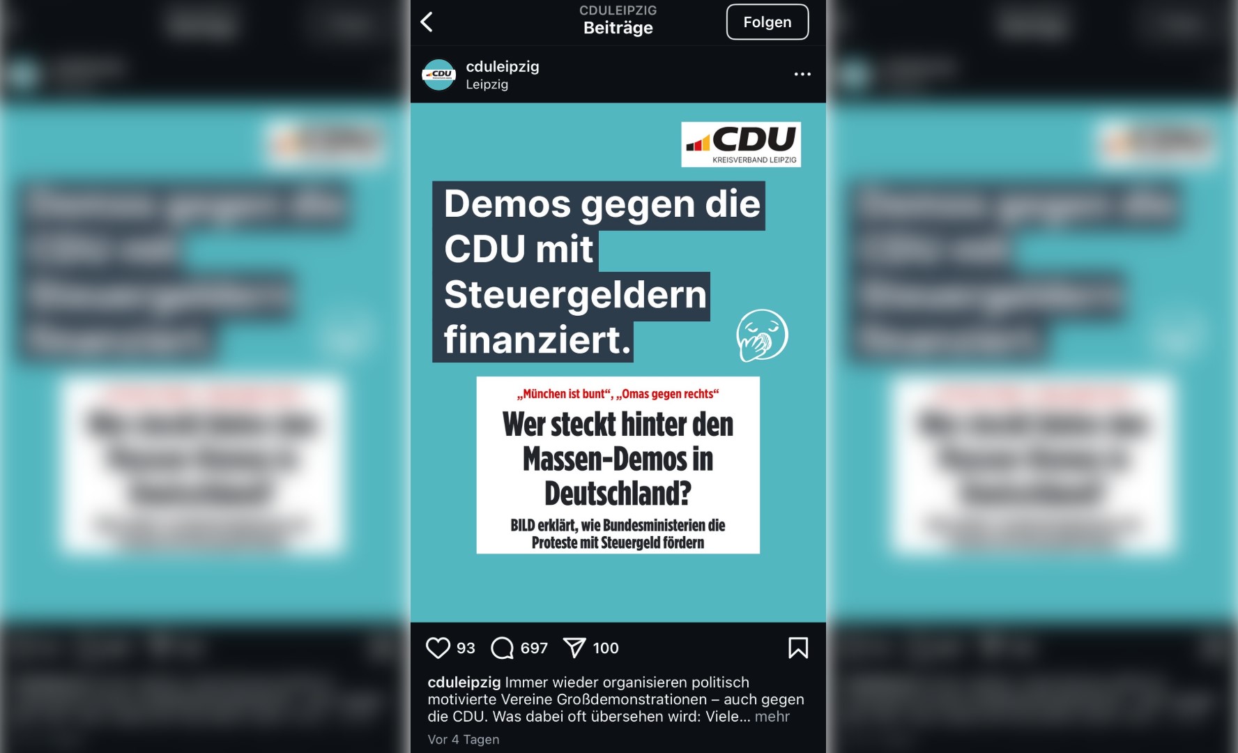   CDU Leipzig, das bockige Kind | Der Kreisverband der Konservativen verbreitet Falschnachrichten – und wehrt Kritik daran ab. Ein Kommentar  