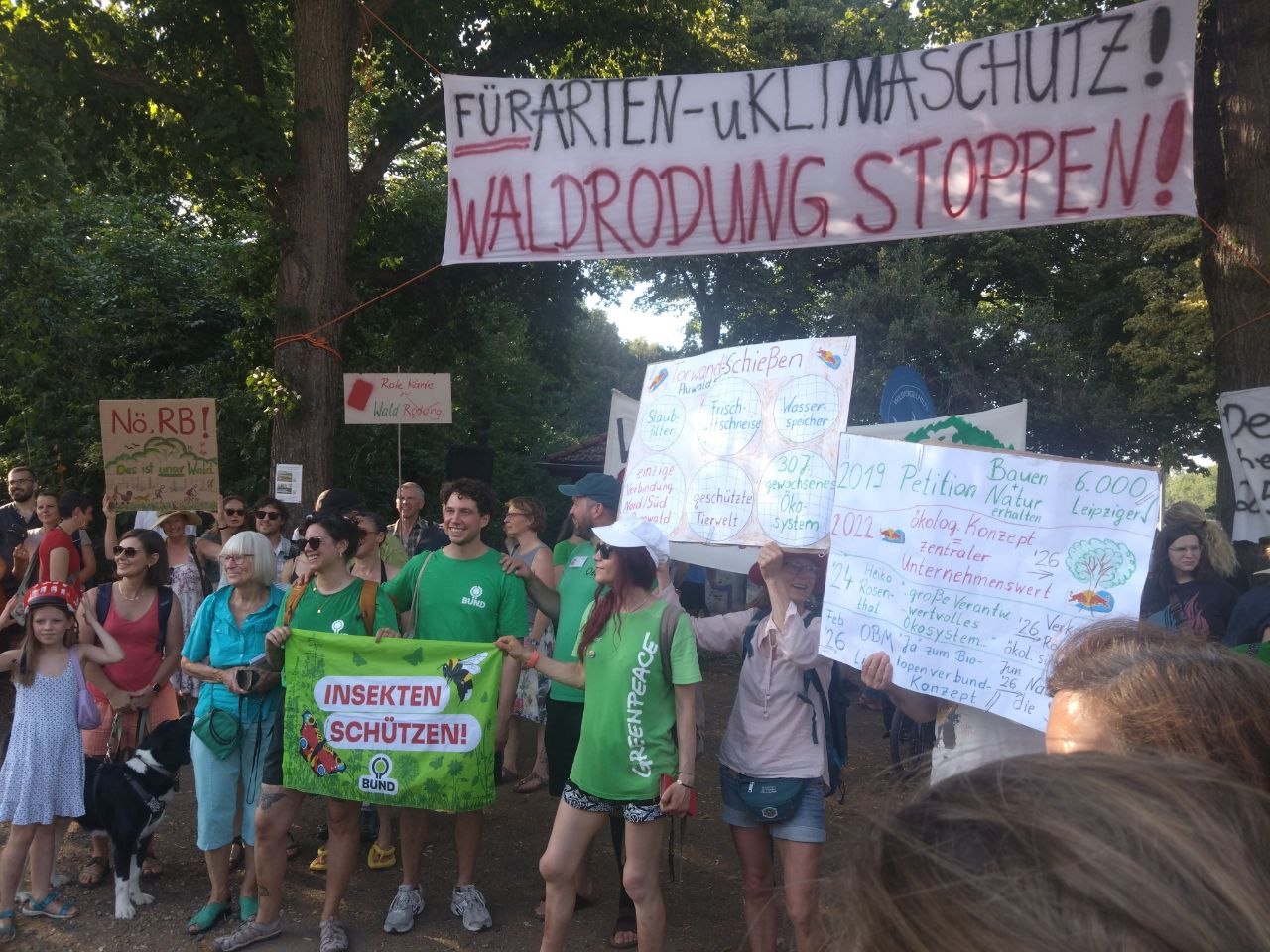   »Dieser Wald ist nicht verhandelbar« | Am 25.6. mobilisierten Umweltschutzverbände zu einer Demo gegen die Abholzung des Waldes  